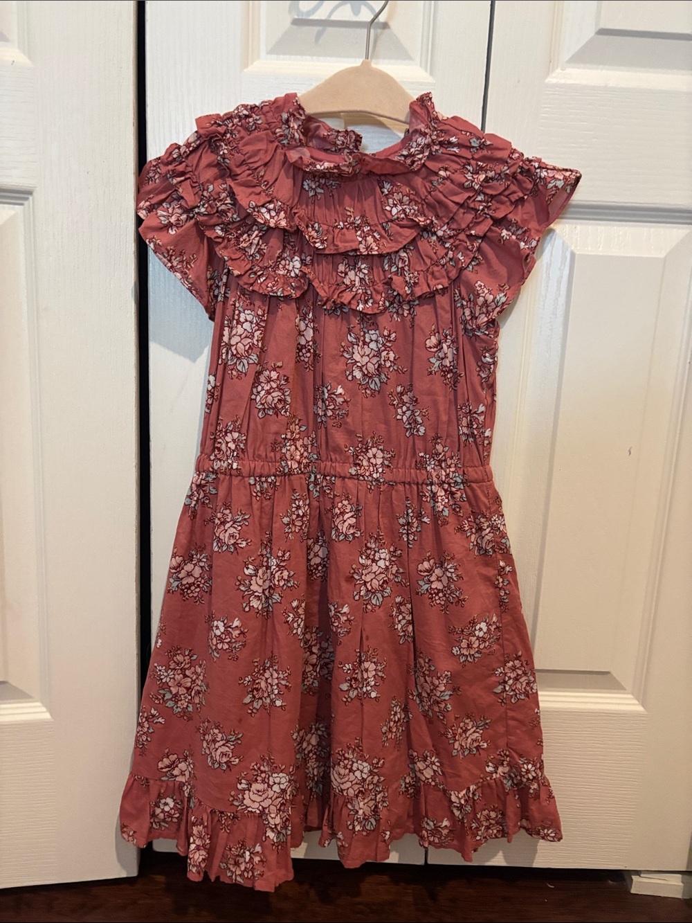 Janie and Jack Rose Floral Ruffle Dress